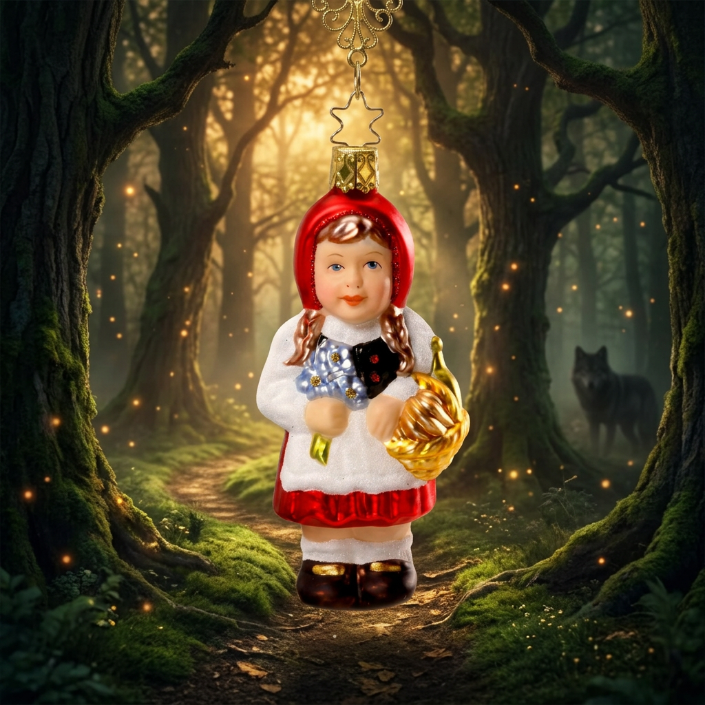 Lil' Red Riding Hood Fairytale Christmas Ornament