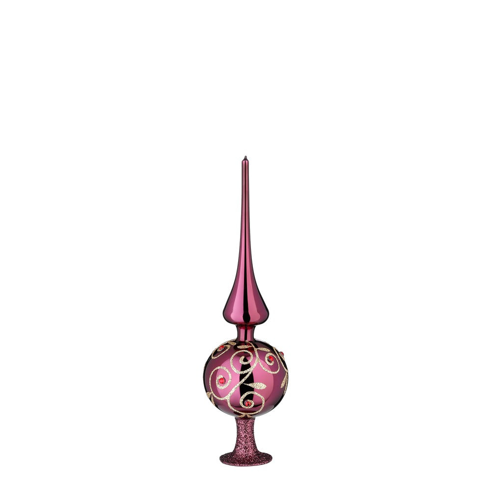 Radiant Passion Fig Shiny Christmas Treetopper