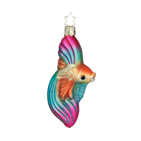Veil Angelfish Glass Christmas Ornament – 4.4 in