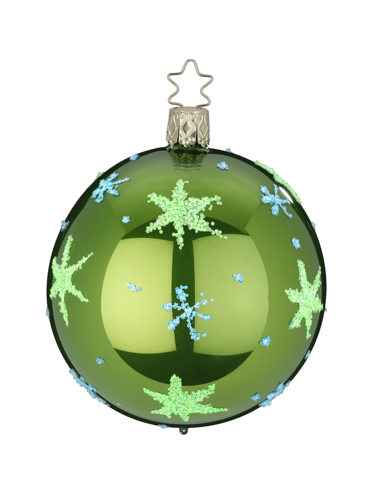 Sparkling Sky Mint Green Glass Ball Ornament