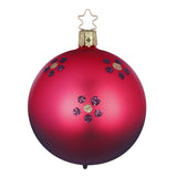 Two-Tone Blossom Dance Glass Ornament – 3.2"