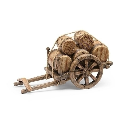 Fontanini Cart with Barrels for 5" Figures
