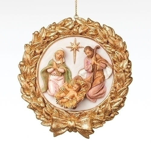 Holy Family in Gold Wreath