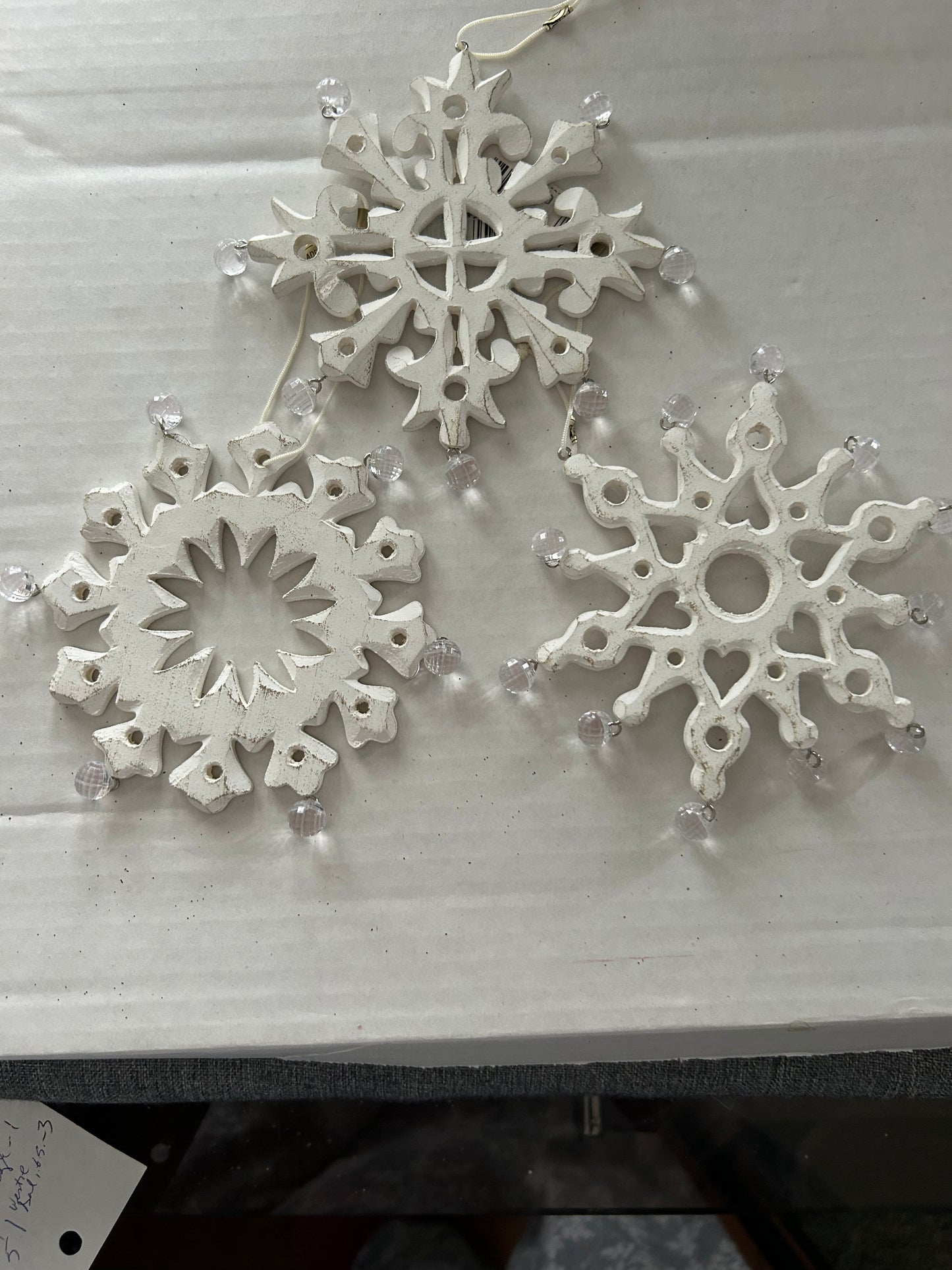 Glass Snowflake Christmas Ornament