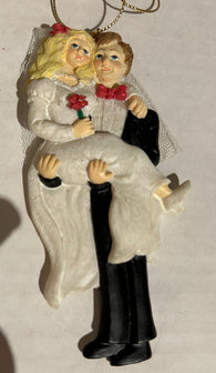 Groom Carrying Bride Ornament