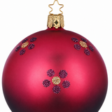 Two-Tone Blossom Dance Glass Ornament – 3.2"
