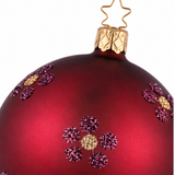 Blossom Dance Burgundy Ornament – 2.4"