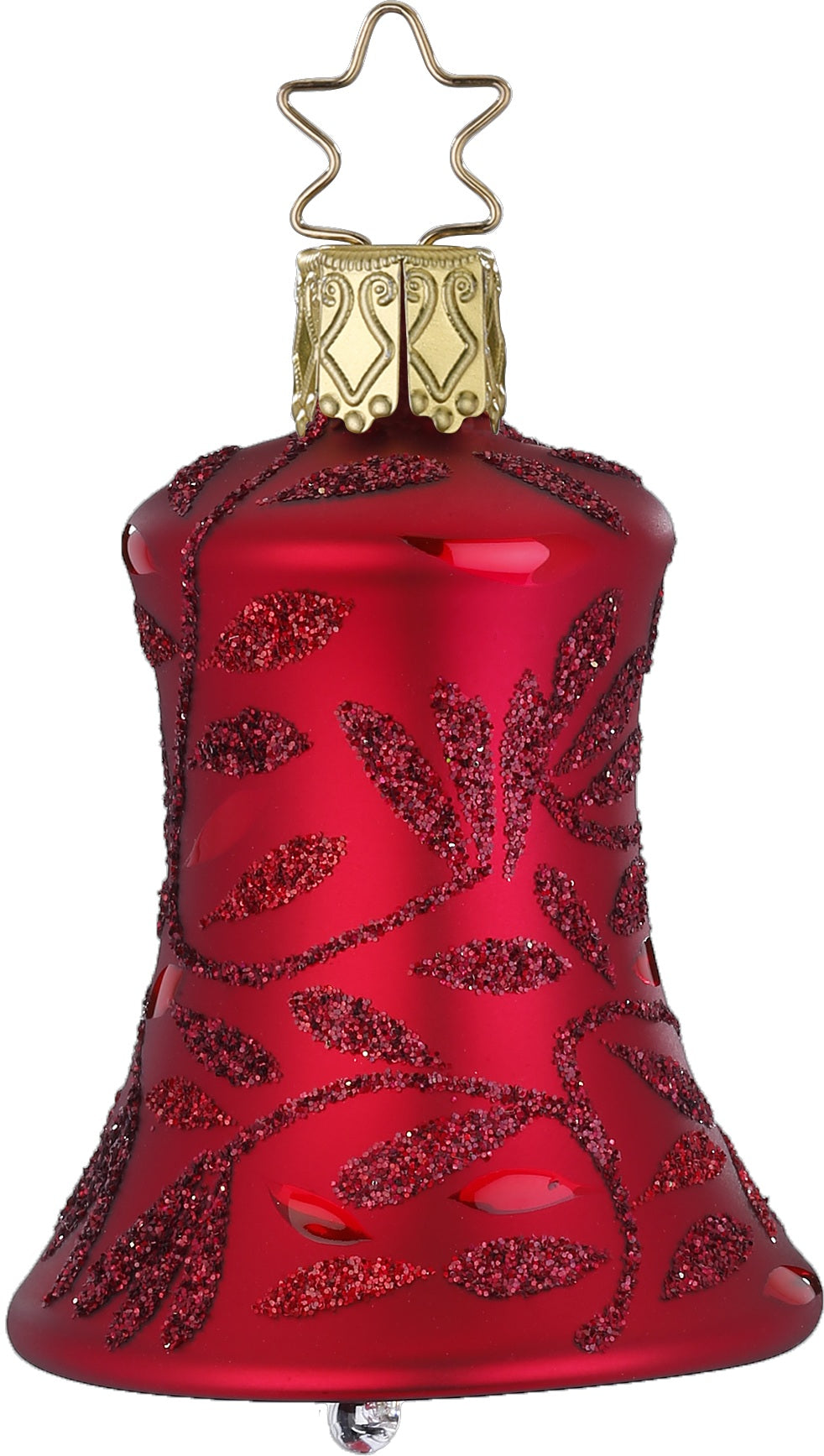 Delights Red Matte Bell Christmas Ornament