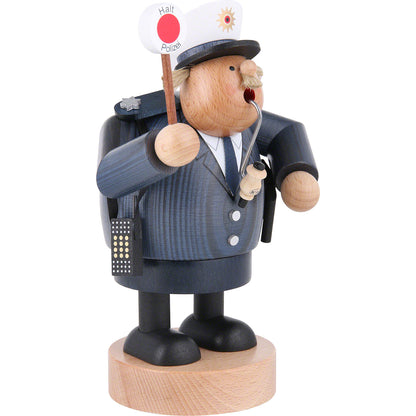 KWO Policeman Wooden Incense Smoker – 20 cm