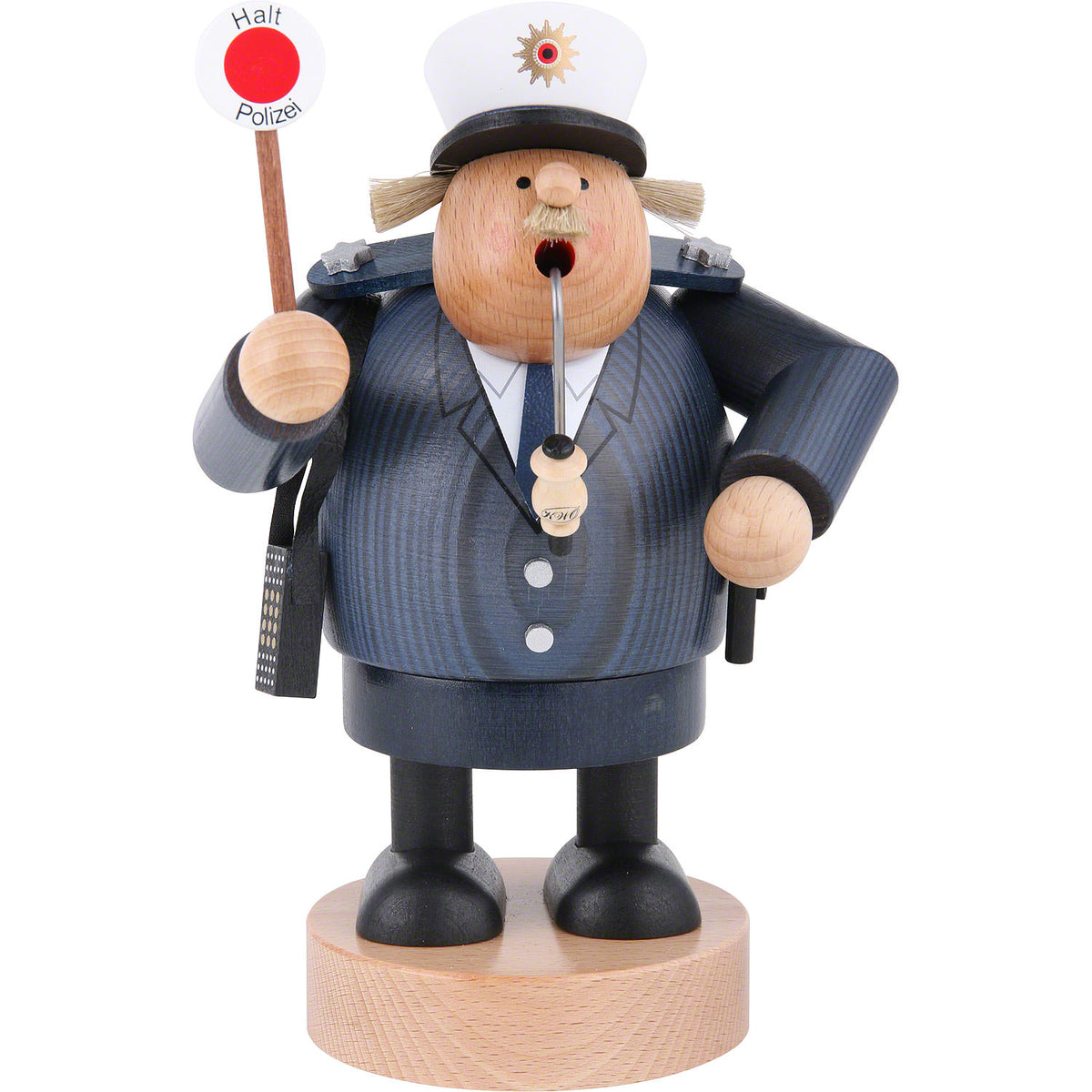 KWO Policeman Wooden Incense Smoker – 20 cm