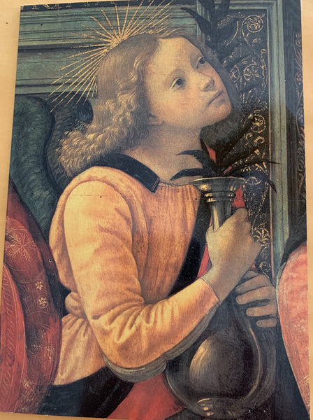 Blank Card Angel with a Vase